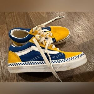 Youth Yellow & Blue Vans